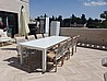 שולחן אלומיניום ניפתח 4 מטר כולל 8 כיסאות
