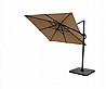 שמשיה רגל צד יוקרתית לגינה 3x3 מ' דגם ROMA DELUXE כולל בסיס 120 קילו