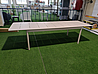 שולחן 100% אלומיניום 100×210×310 קיים ב 3 צבעים לבן,אפור כהה,בז'