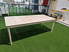 שולחן 100% אלומיניום 100×210×310 קיים ב 3 צבעים לבן,אפור כהה,בז'