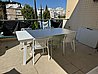 שולחן אוקספורד 100% אלומיניום ללא חריצים 110-210-310 + 6 כיסאות דגם אלגנט