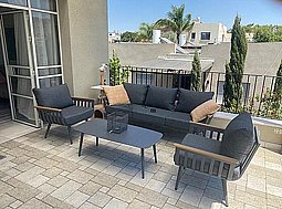 מערכת ישיבה אלומיניום לגינה ולמרפסת דגם "אוסטין" מערכת ישיבה אלומיניום לגינה ולמרפסת דגם "אוסטין"